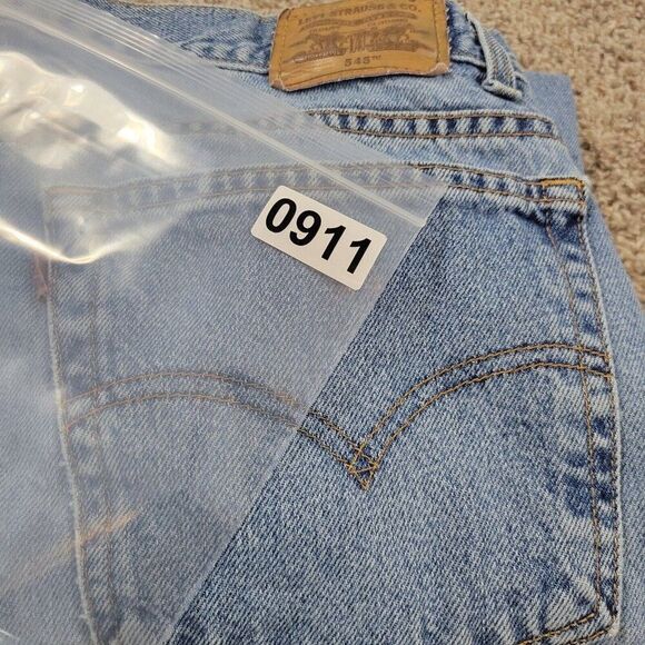 Vintage Levis 545 Jeans Mens 42x32 Blue Denim Loose Fit Tapered Medium Wash - Picture 13 of 13